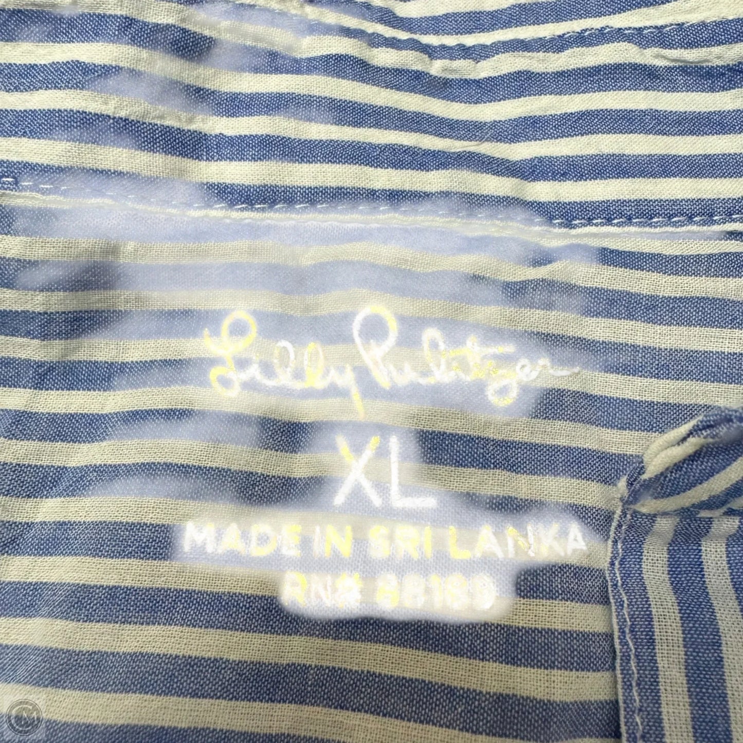 Top Long Sleeve Designer By Lilly Pulitzer In Striped Pattern, Size: Xl