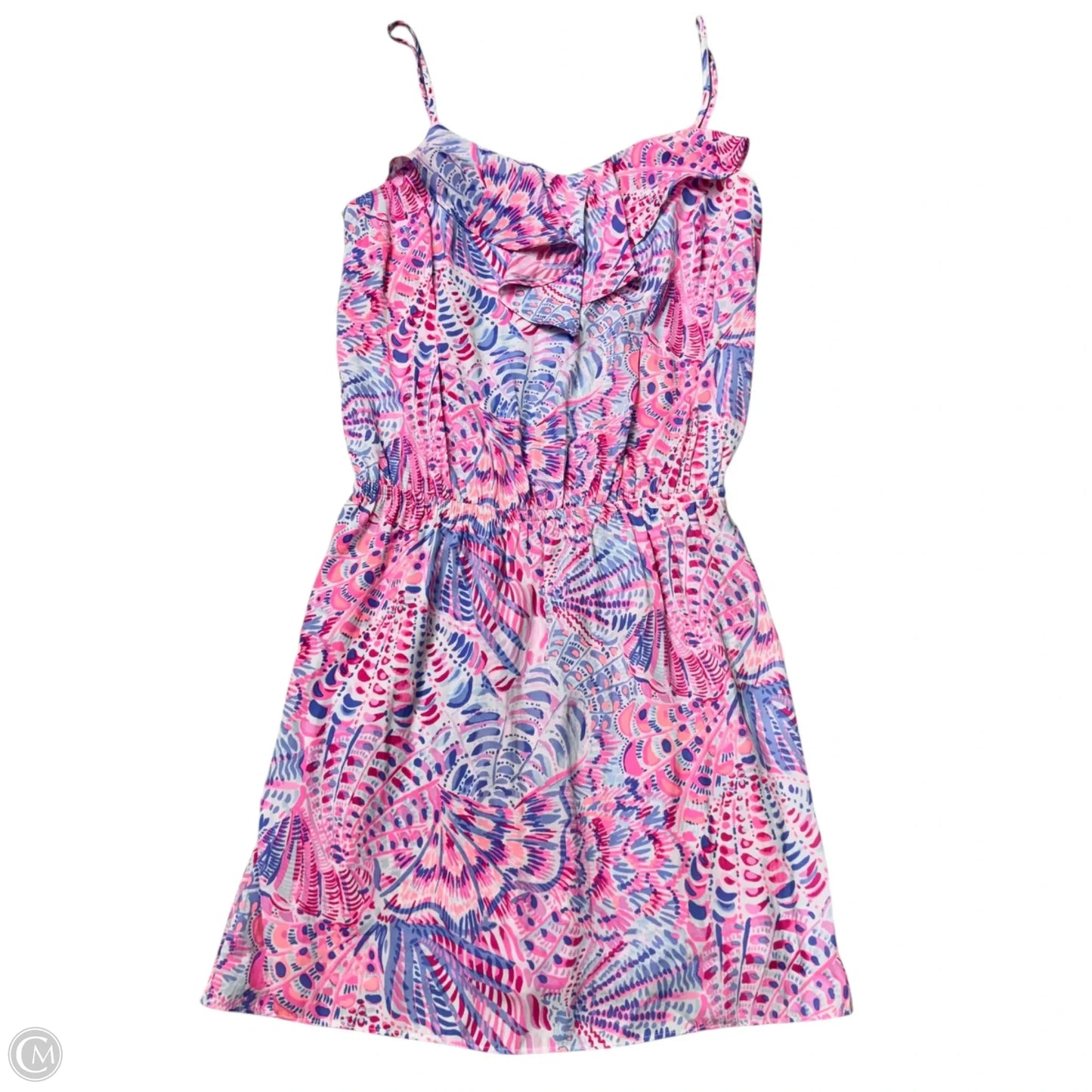 Romper Designer By Lilly Pulitzer In Pink & Purple, Size: S
