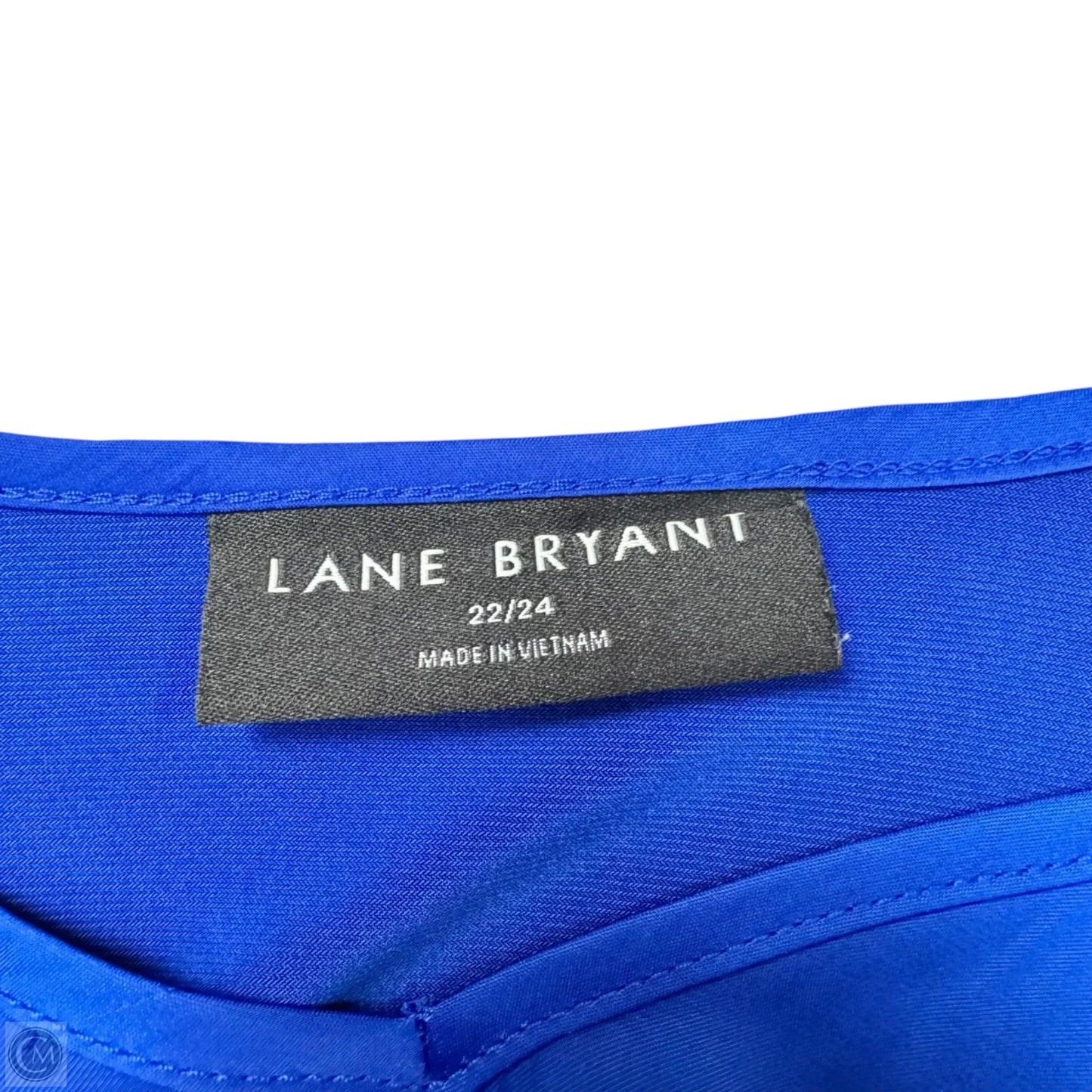 Blouse Short Sleeve By Lane Bryant In Blue, Size: 3x