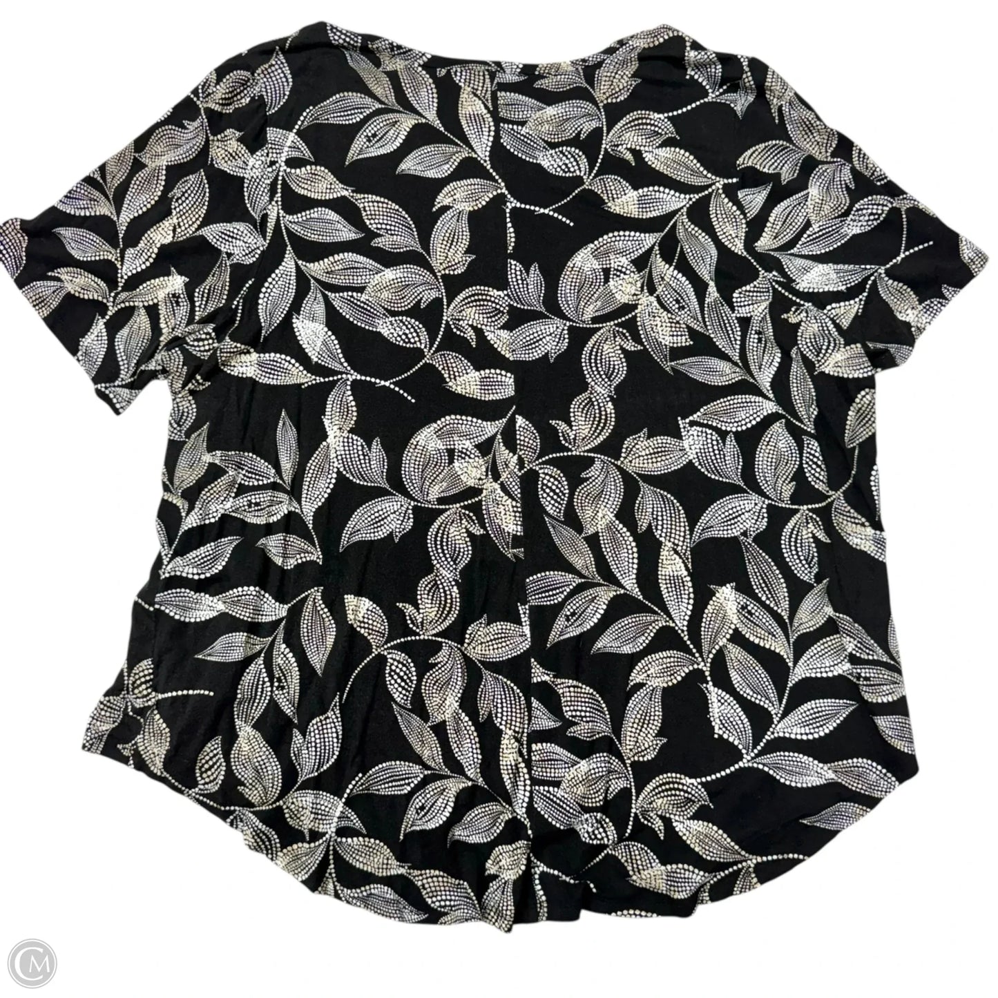 Top Short Sleeve By Lane Bryant In Black & White, Size: 4x
