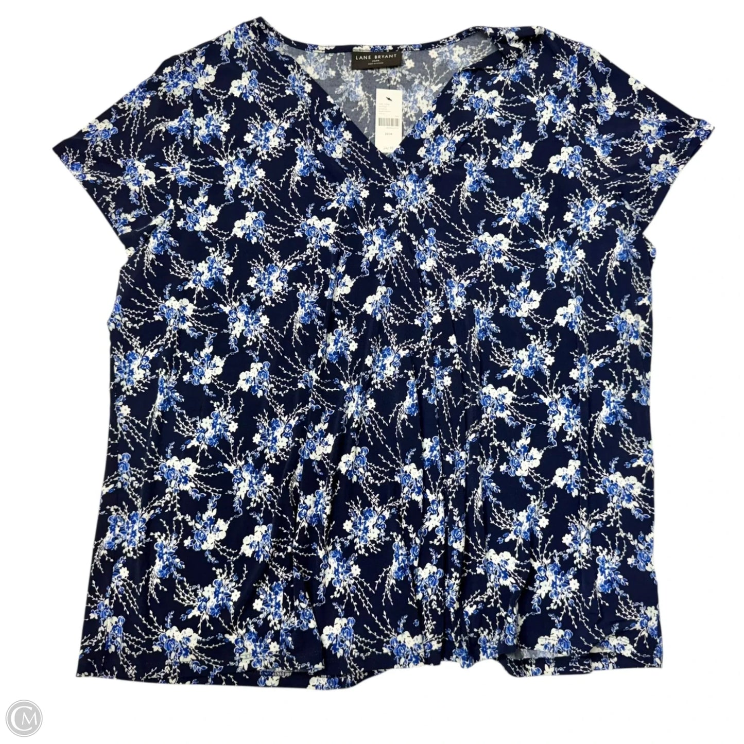 Top Short Sleeve By Lane Bryant In Floral Print, Size: 3x