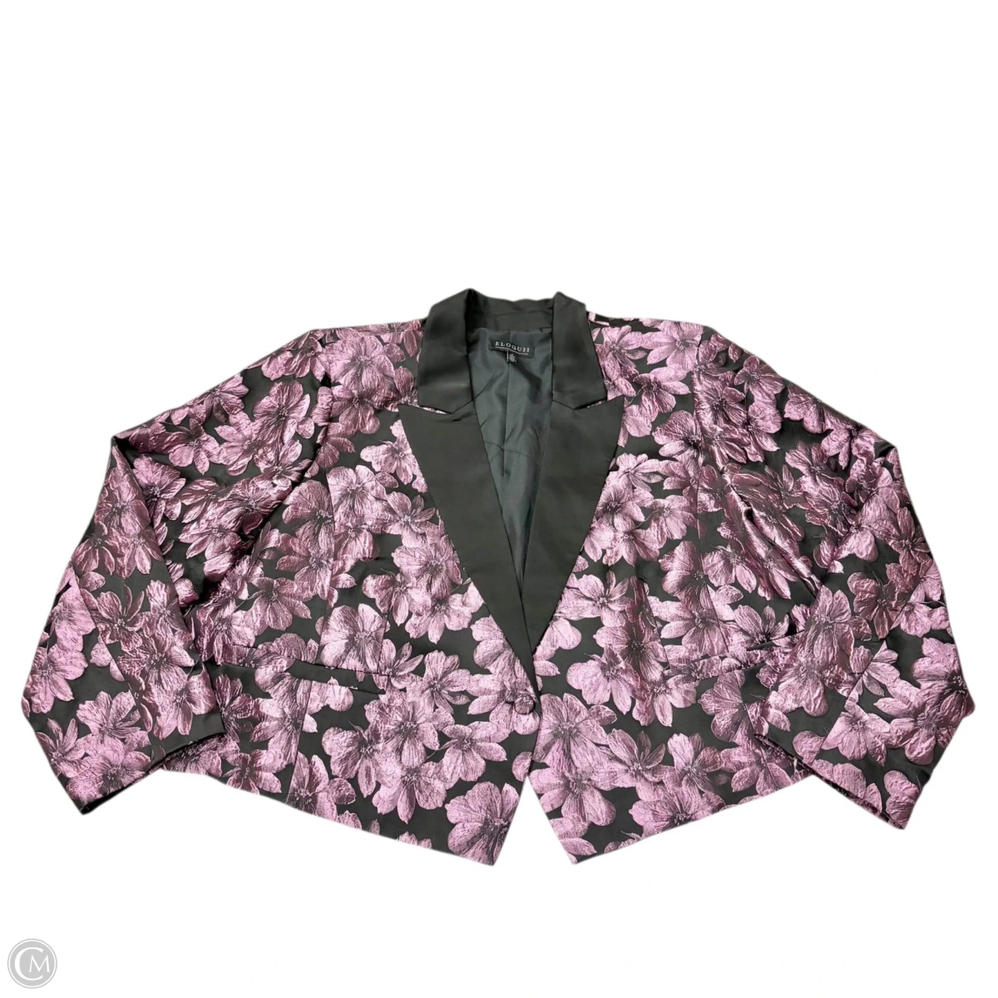 Blazer By Eloquii In Floral Print, Size: 4x