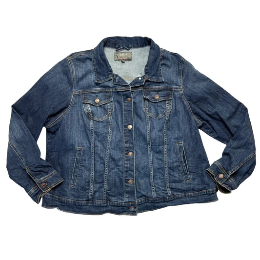 Jacket Denim By Torrid In Blue Denim, Size: 3x