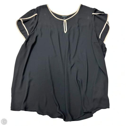 Top Short Sleeve By Torrid In Black & Tan, Size: 4x
