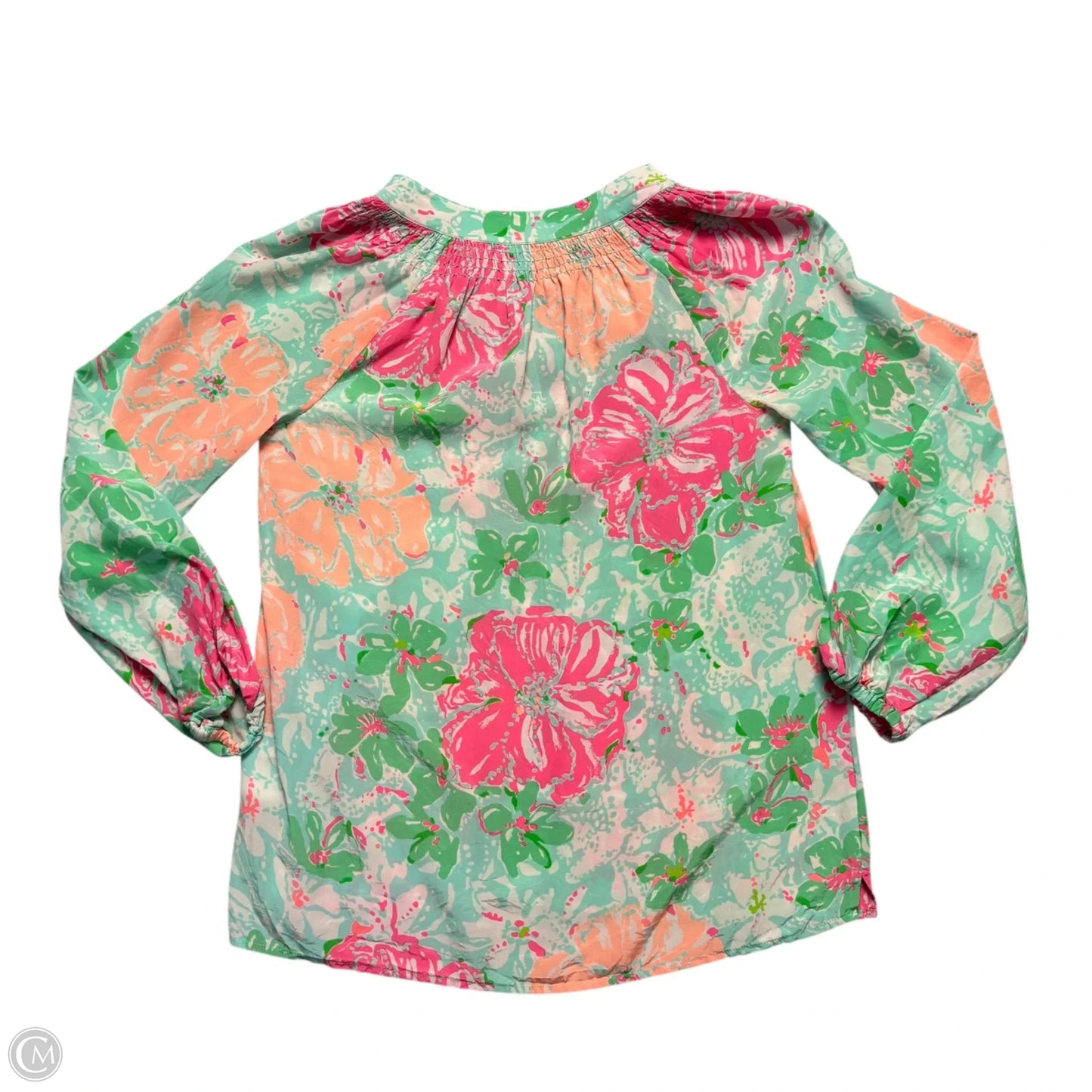 Top Long Sleeve Designer By Lilly Pulitzer In Floral Print, Size: Xs