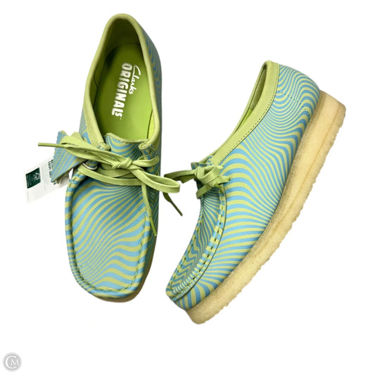 Shoes Flats By Clarks In Blue & Green, Size: 10