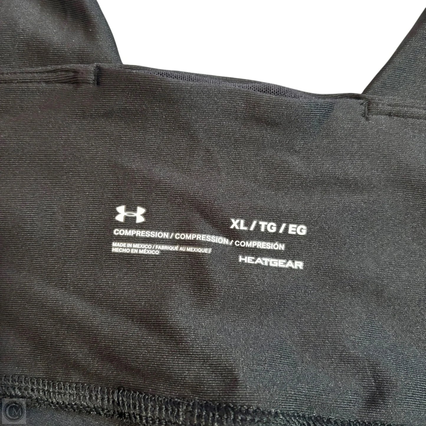 Athletic Leggings By Under Armour In Black & White, Size: Xl