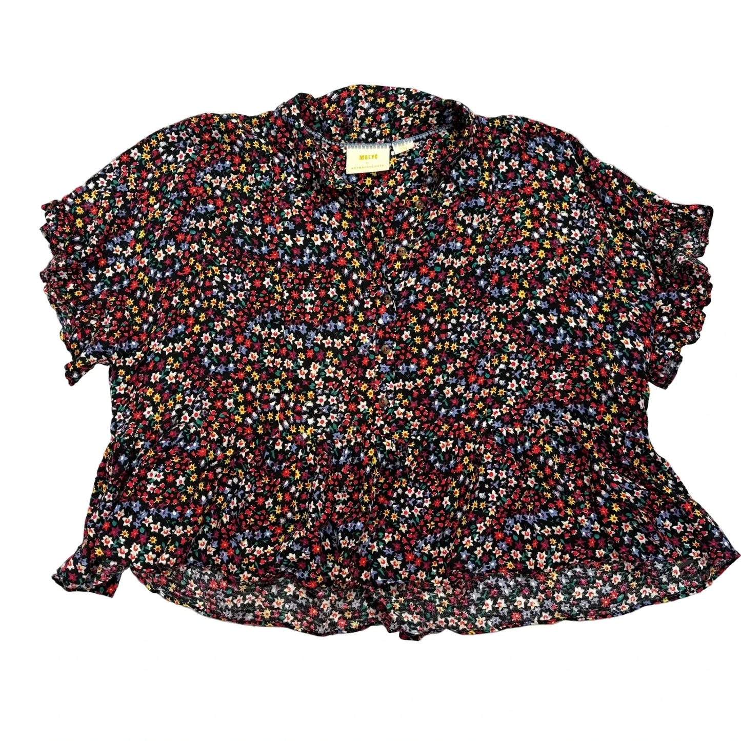Top Short Sleeve By Maeve In Floral Print, Size: Sp
