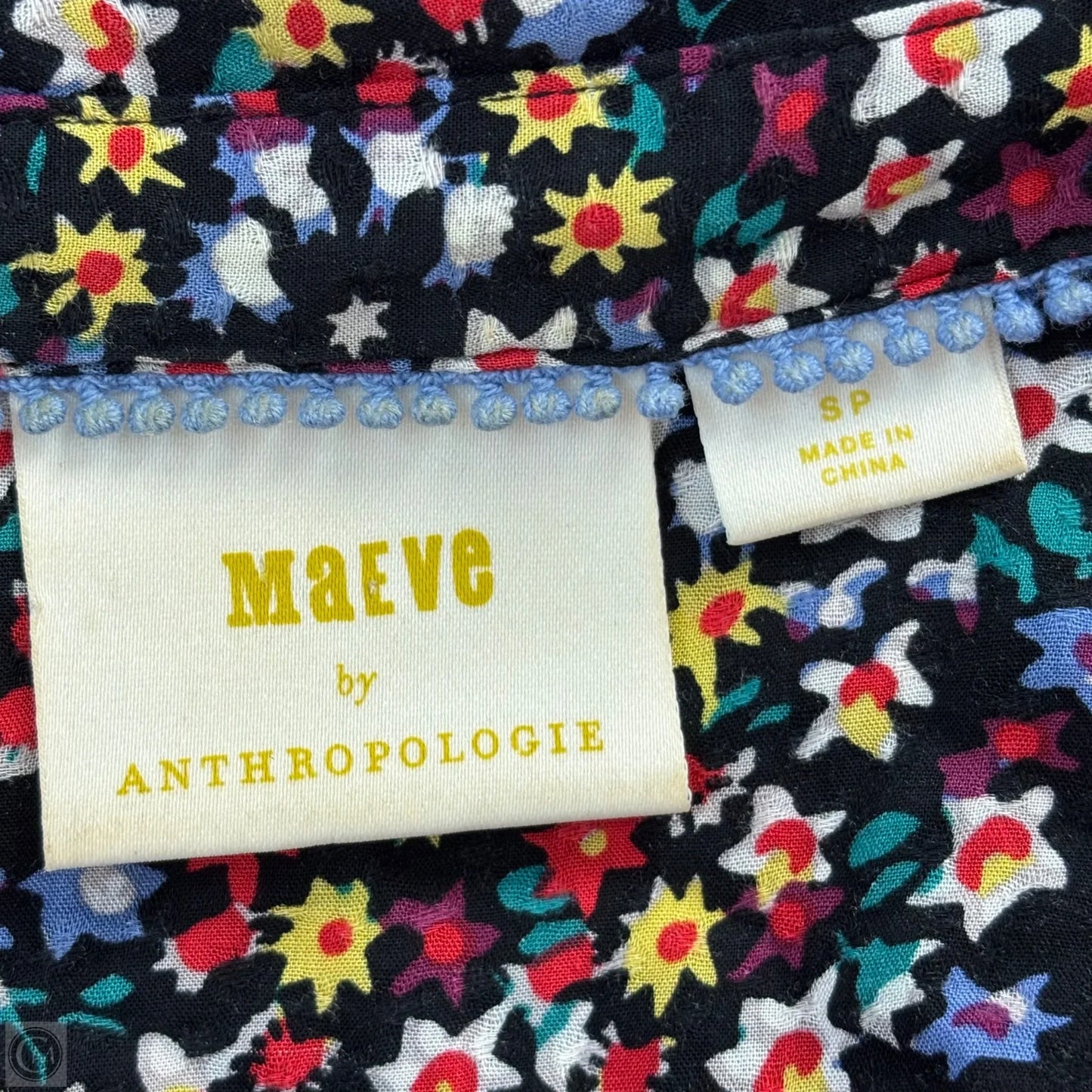 Top Short Sleeve By Maeve In Floral Print, Size: Sp