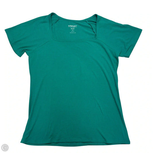 Top Short Sleeve By Torrid In Teal, Size: 1x