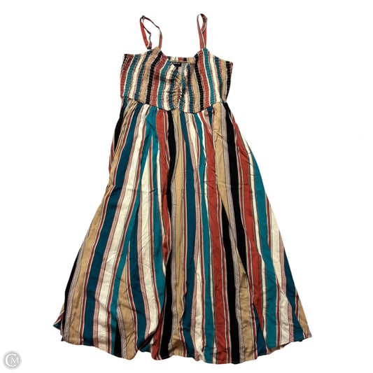 Dress Casual Midi By Torrid In Striped Pattern, Size: 1x