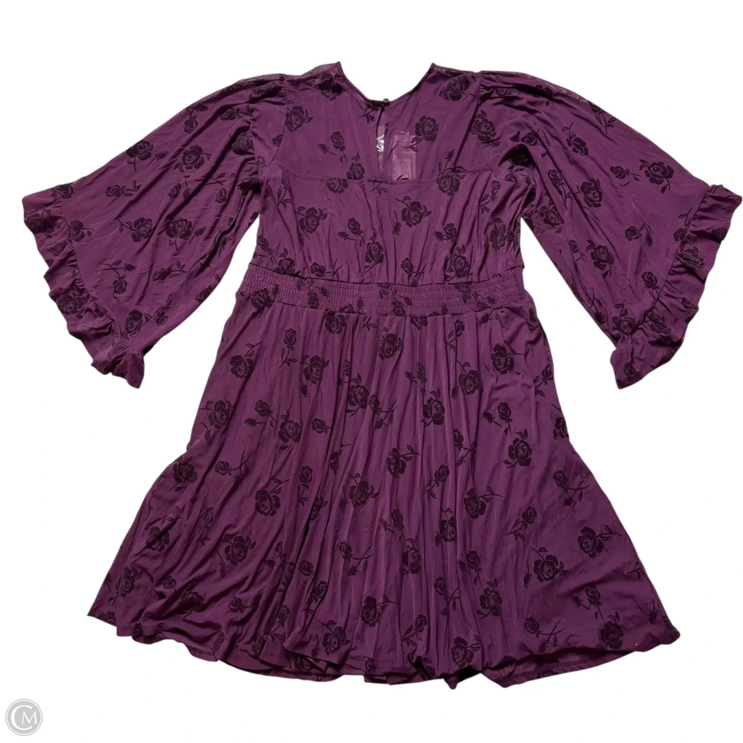 Dress Casual Midi By Torrid In Floral Print, Size: 1x