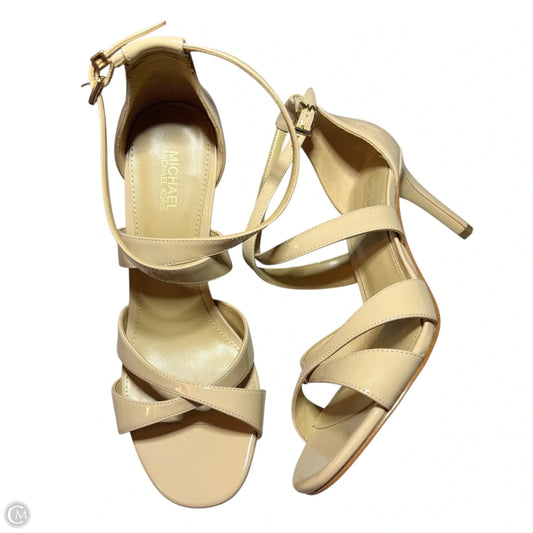 Sandals Heels Stiletto By Michael By Michael Kors In Tan, Size: 6.5