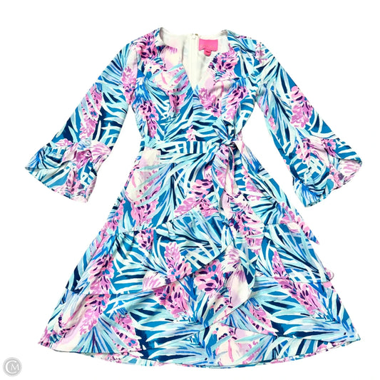 Dress Designer By Lilly Pulitzer In Blue & Purple, Size: Xxs