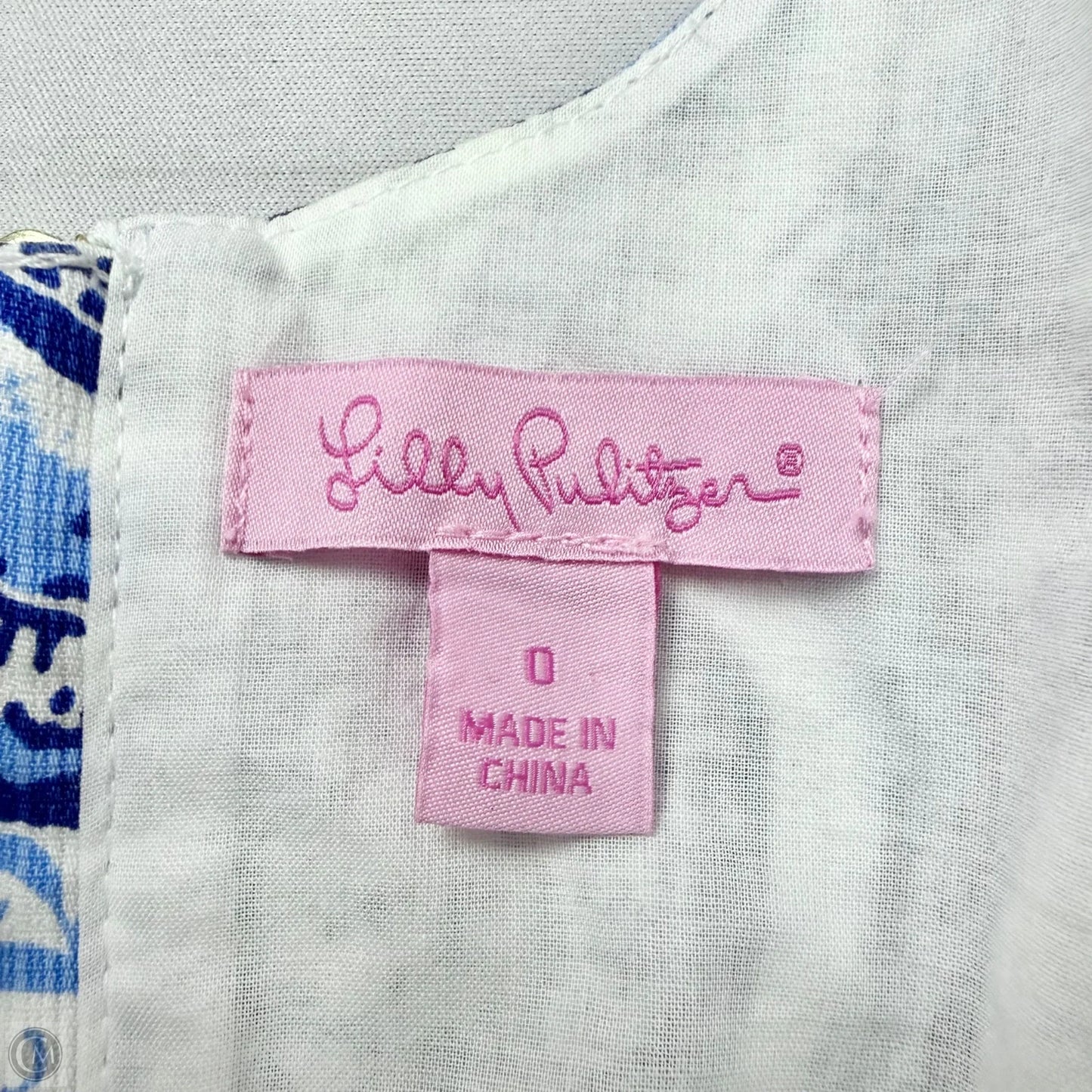 Dress Designer By Lilly Pulitzer In Blue & White, Size: Xs