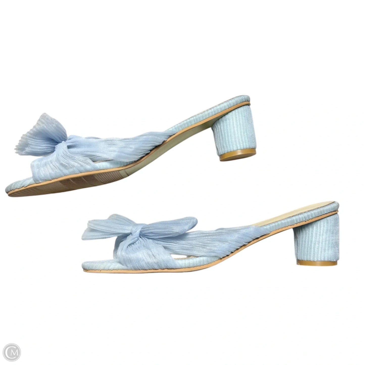 Sandals Heels Kitten In Blue, Size: 12