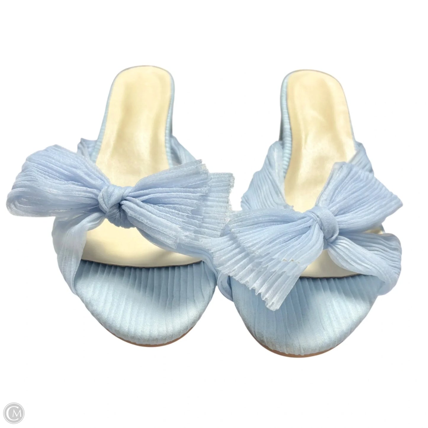 Sandals Heels Kitten In Blue, Size: 12