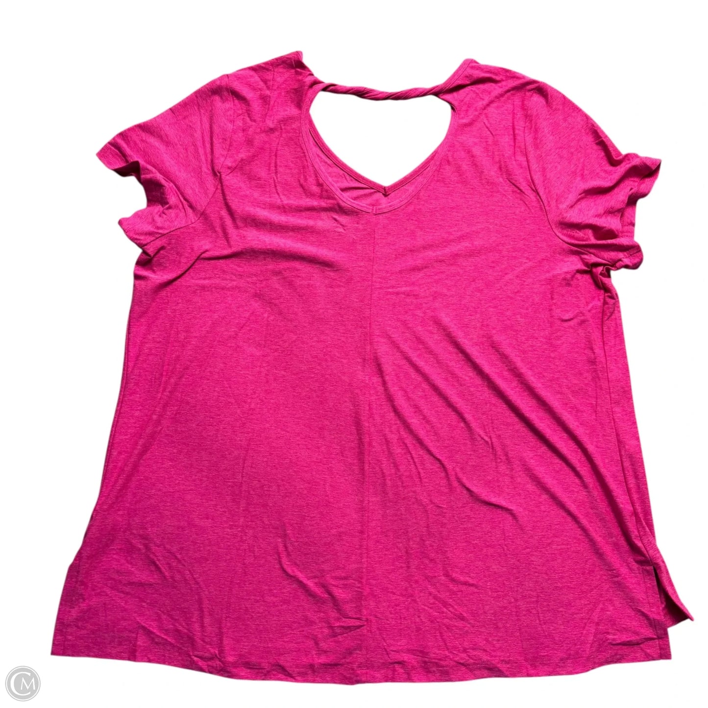 Athletic Top Short Sleeve By Livi Active In Pink, Size: 3x
