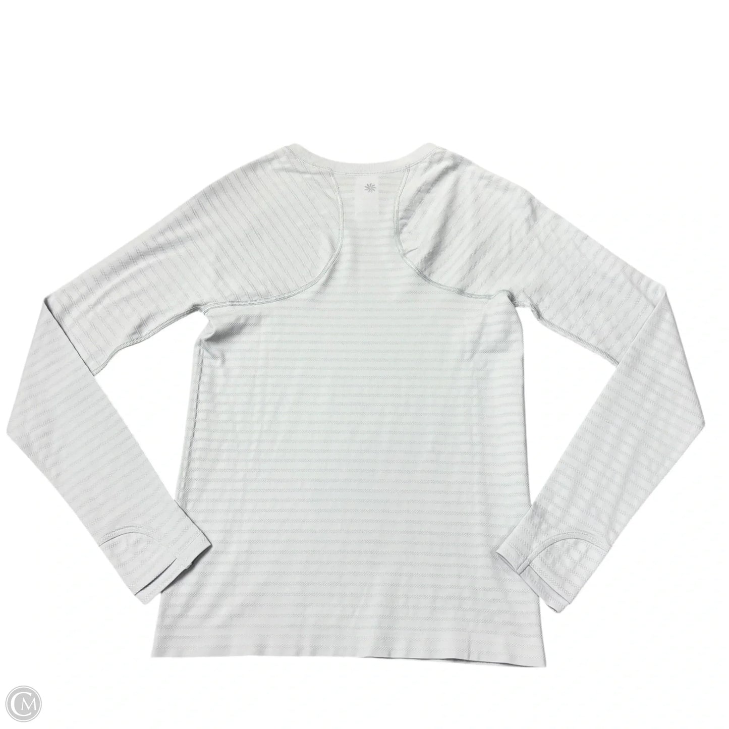 Athletic Top Long Sleeve Crewneck By Athleta In Grey, Size: S