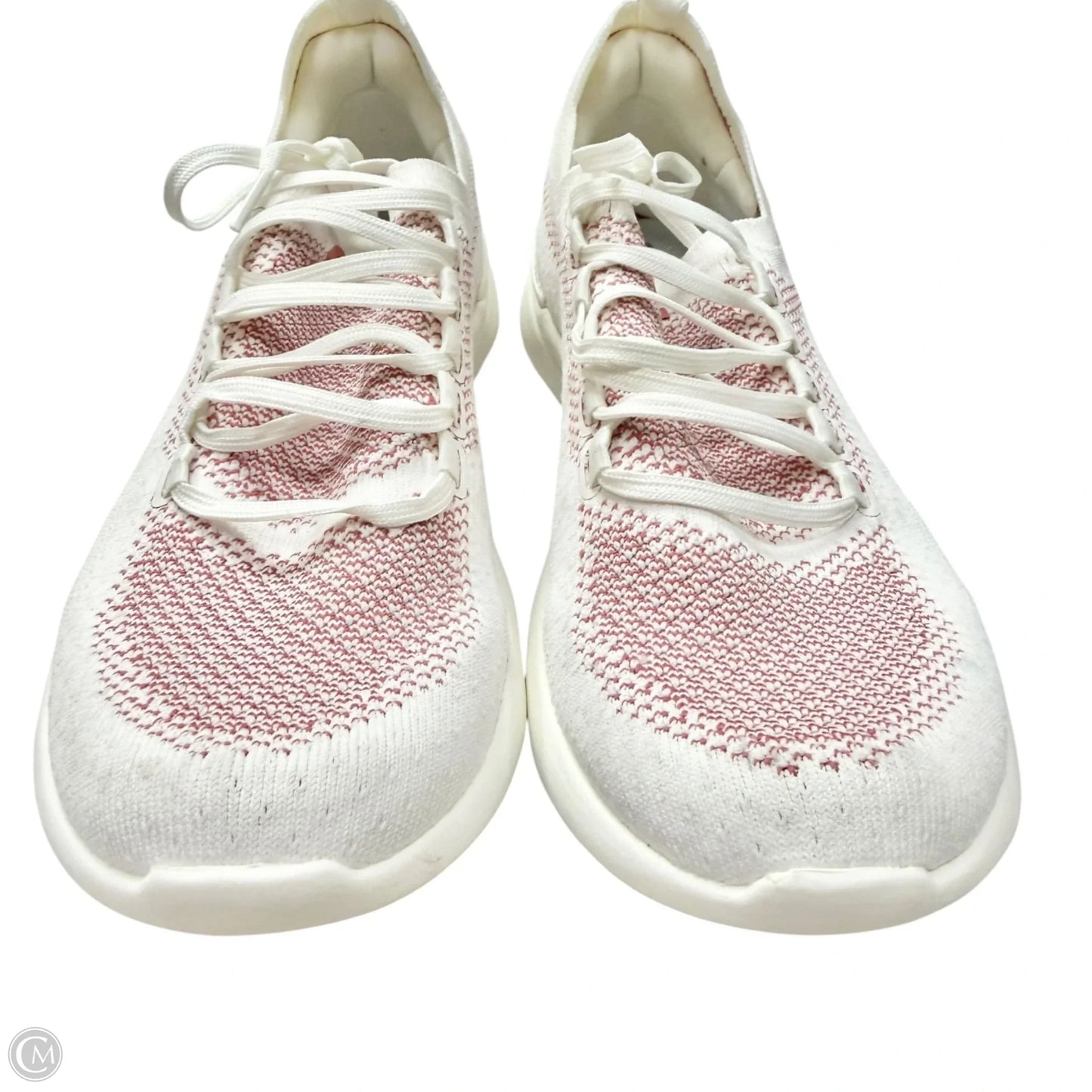 Shoes Designer By Apl In Red & White, Size: 9.5