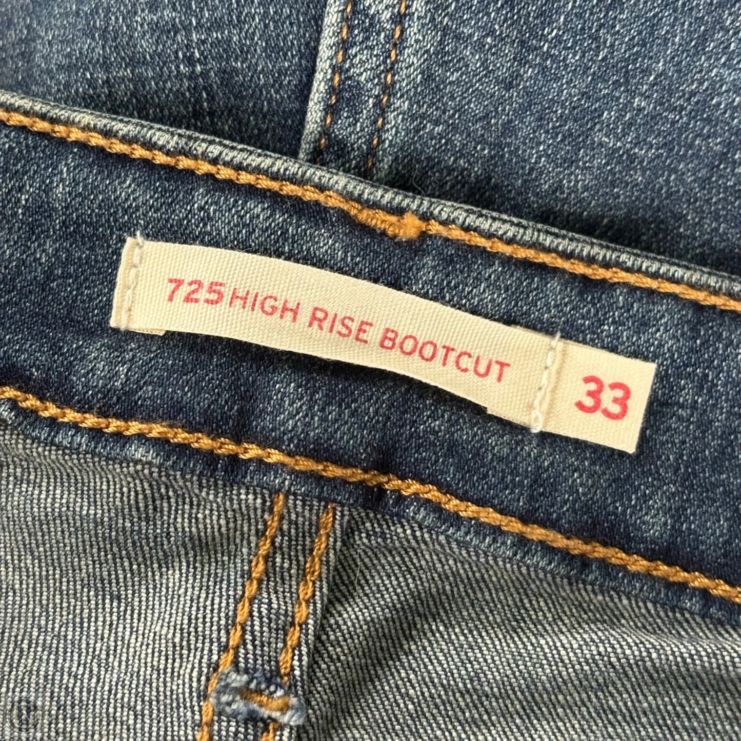 Jeans Boot Cut By Levis In Blue Denim, Size: 16
