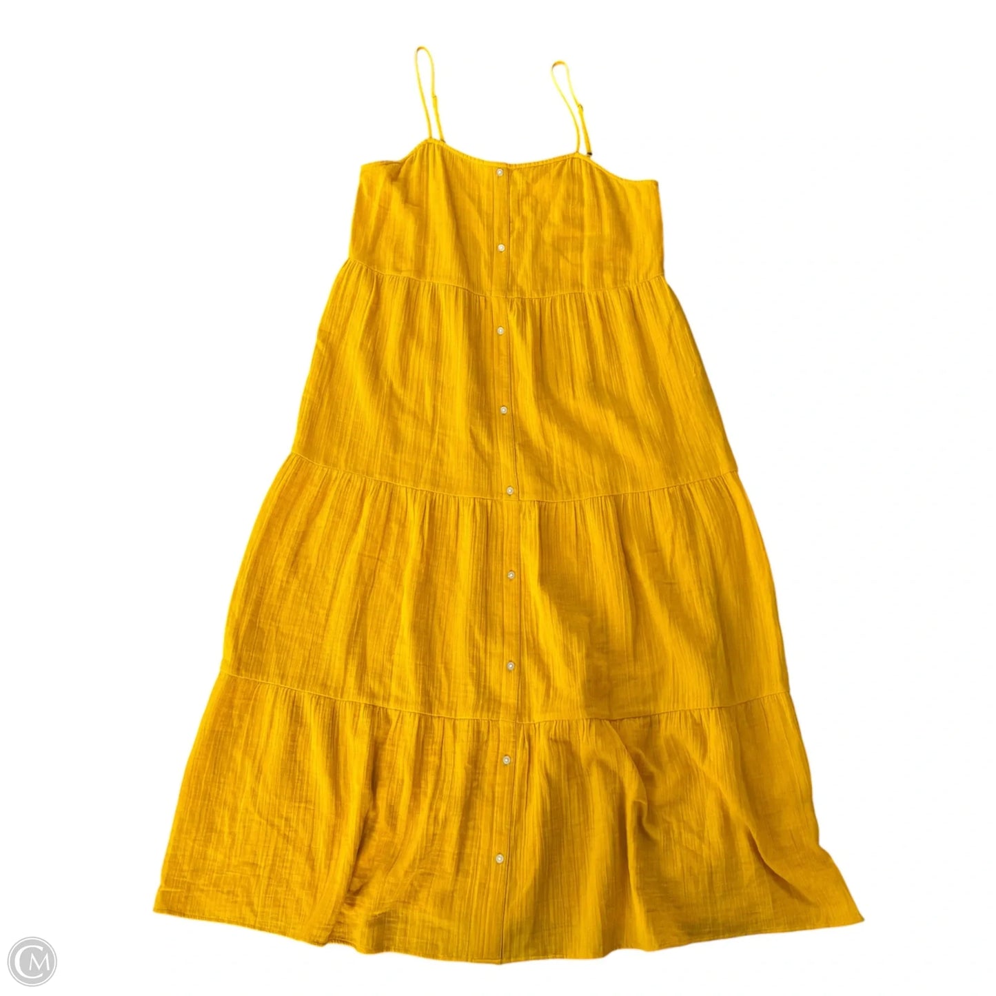 Dress Casual Midi By Loft In Yellow, Size: Mp