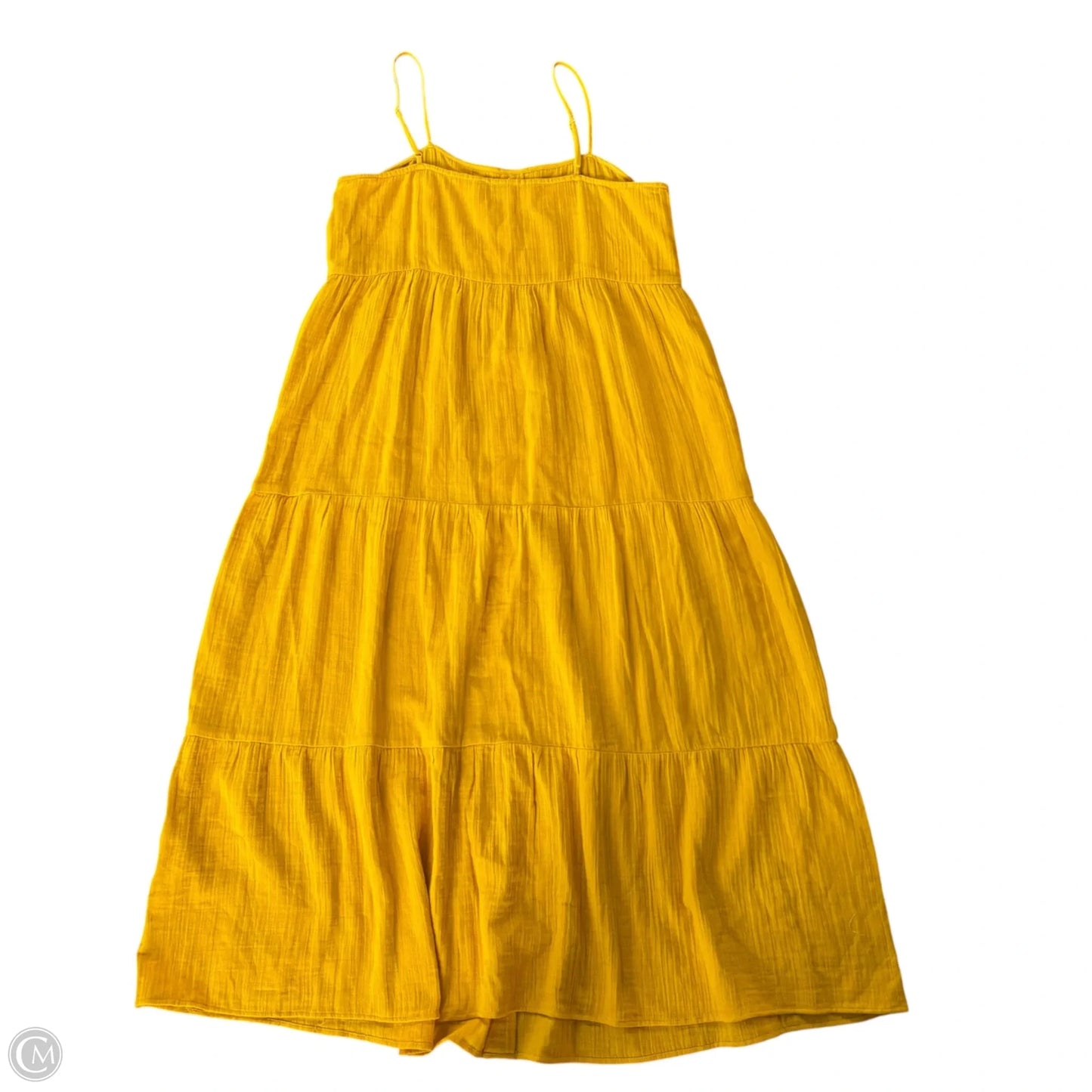 Dress Casual Midi By Loft In Yellow, Size: Mp