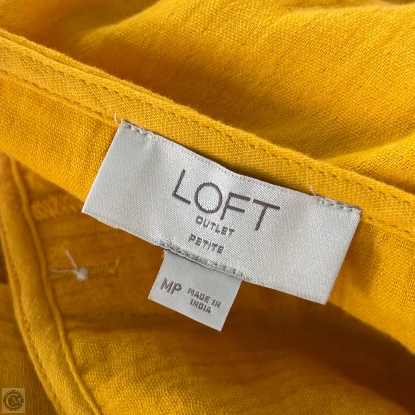 Dress Casual Midi By Loft In Yellow, Size: Mp