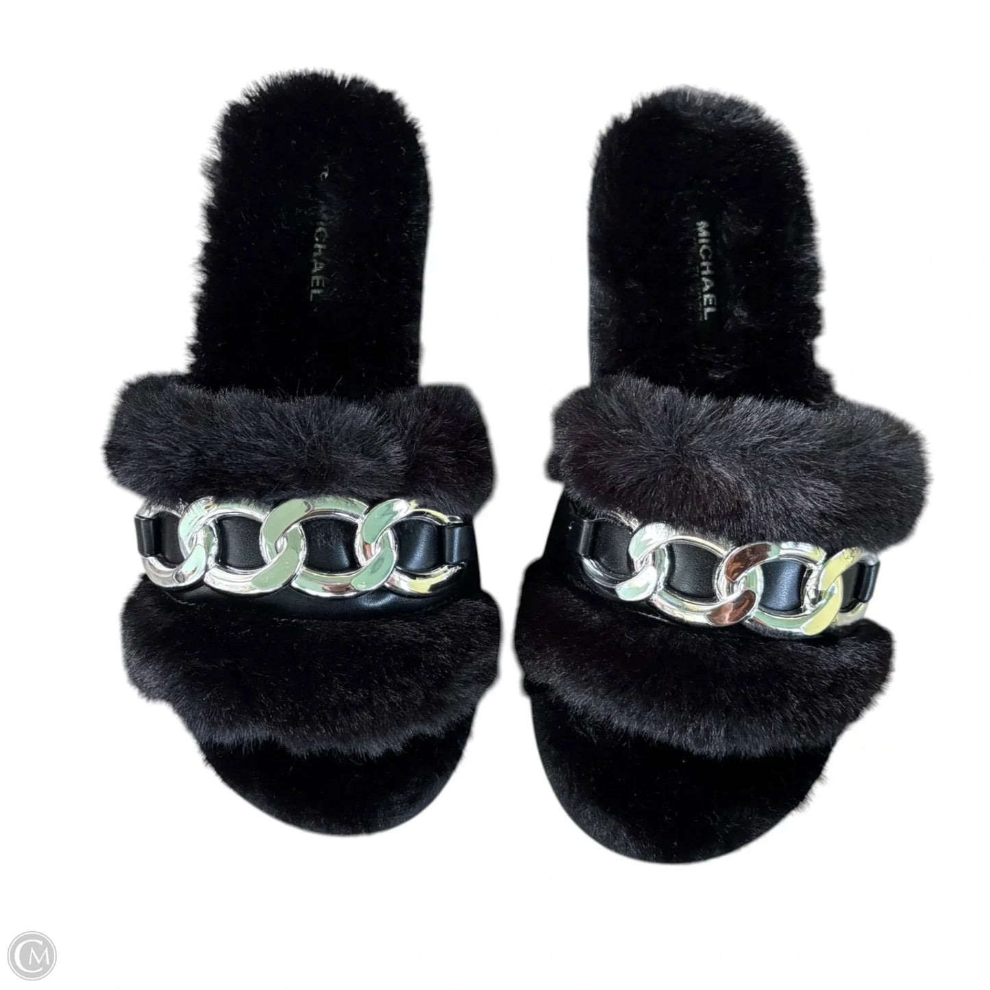 Slippers By Michael By Michael Kors In Black, Size: 8