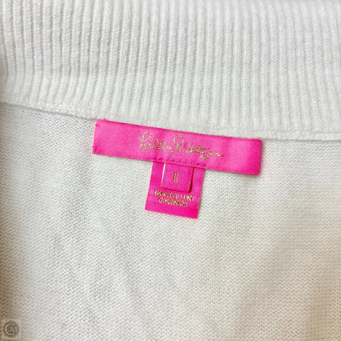 Sweater Designer By Lilly Pulitzer In White, Size: L