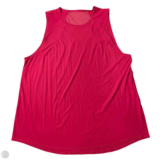 Athletic Tank Top By Lululemon In Pink, Size: M