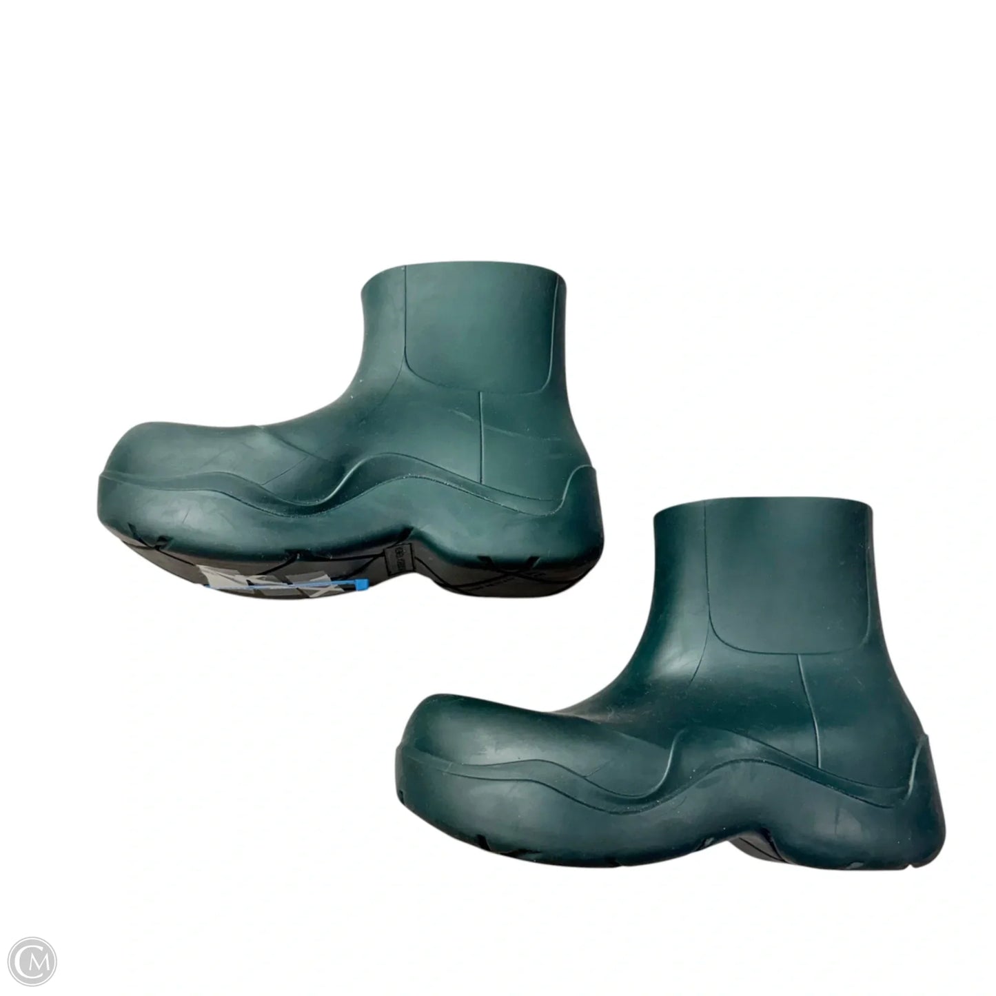 Boots Luxury Designer By Bottega Veneta In Teal, Size: 6.5