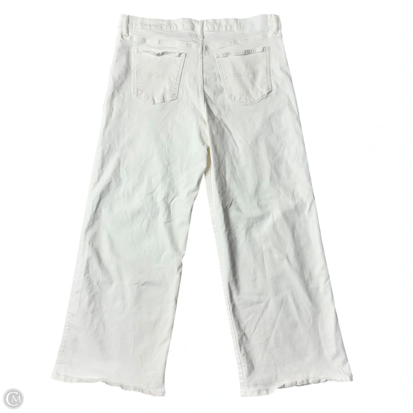 Jeans Wide Leg By Lucky Brand In White, Size: 14