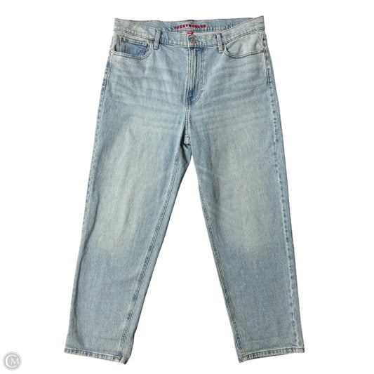 Jeans Wide Leg By Lucky Brand In Blue Denim, Size: 14