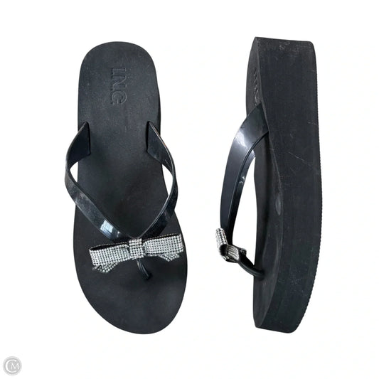 Sandals Heels Platform By Inc In Black, Size: 9