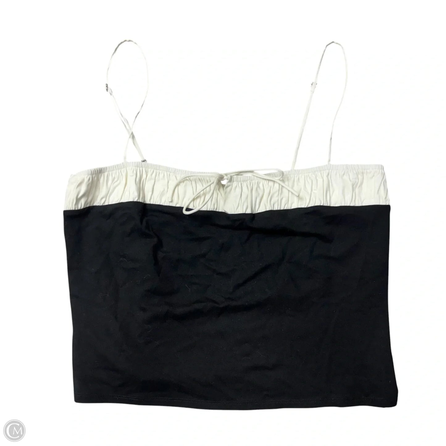 Top Sleeveless By Reformation In Black & White, Size: Xl