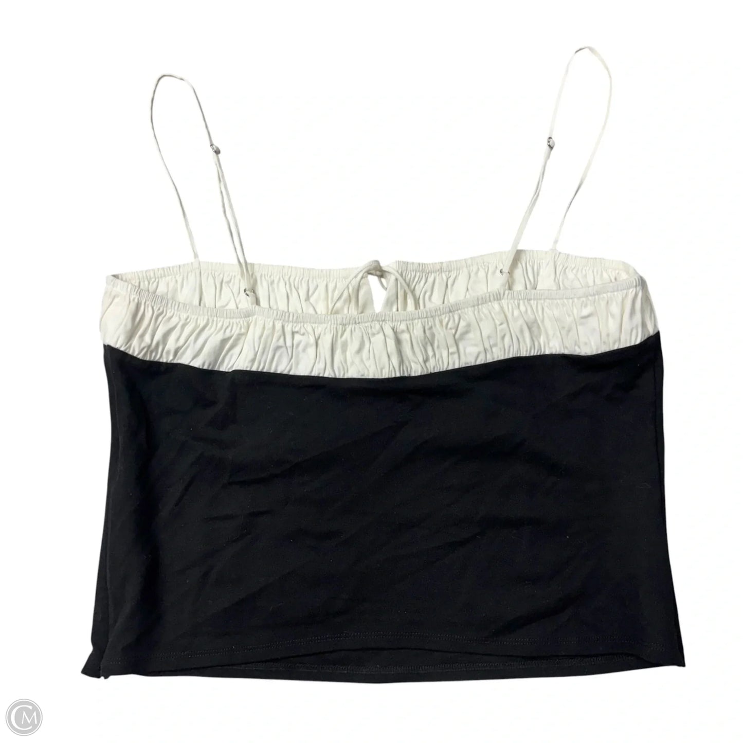 Top Sleeveless By Reformation In Black & White, Size: Xl
