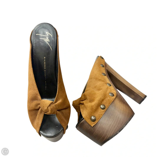 Sandals Designer By Giuseppe Zanotti In Brown, Size: 7.5