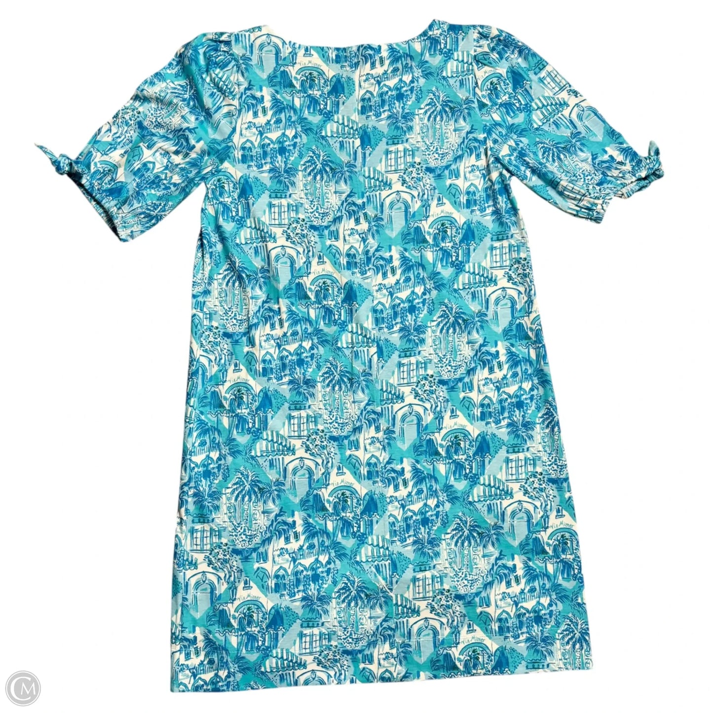 Dress Designer By Lilly Pulitzer In Blue & White, Size: L