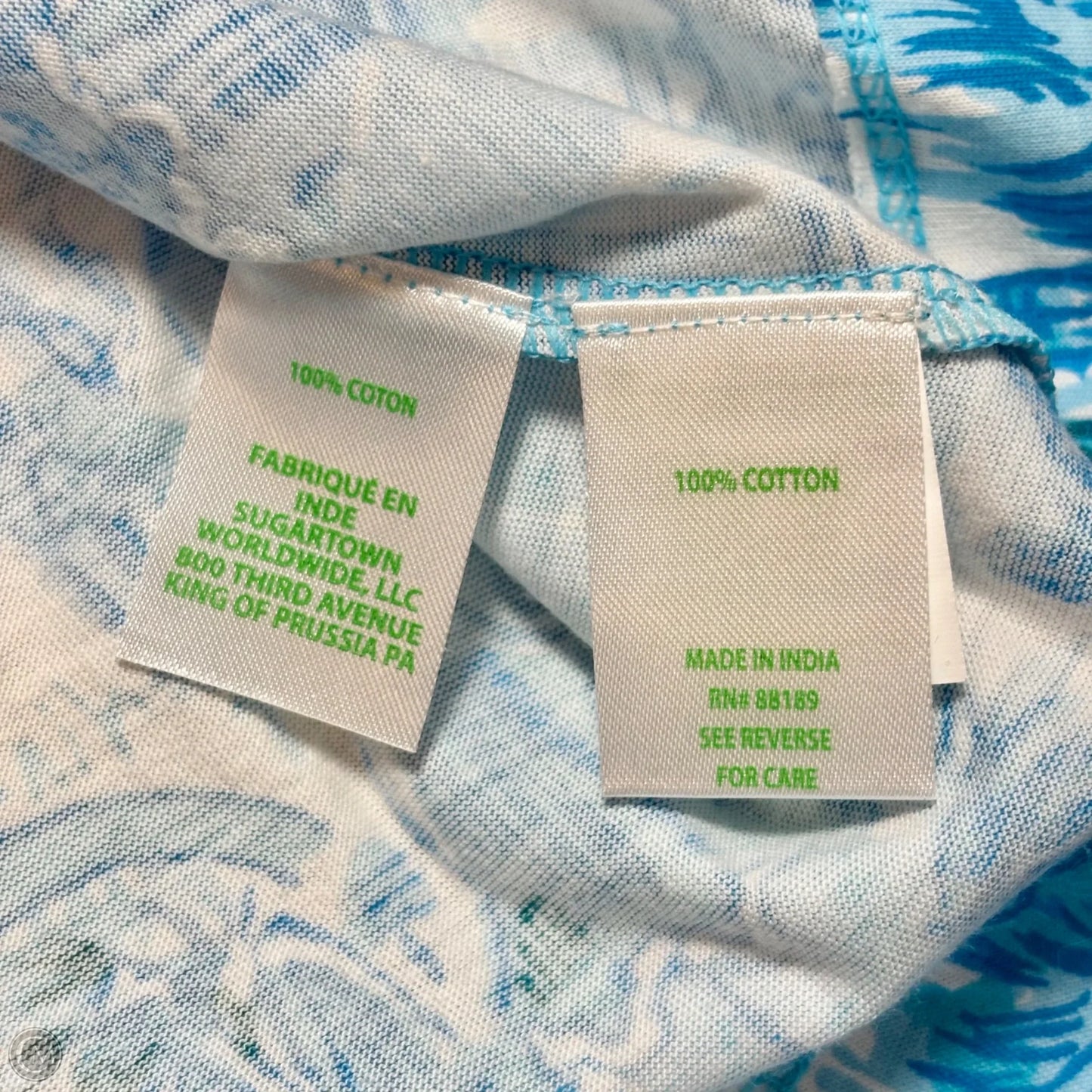 Dress Designer By Lilly Pulitzer In Blue & White, Size: L