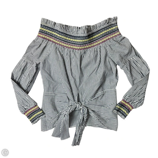 Top Long Sleeve By Parker In Striped Pattern, Size: Xs