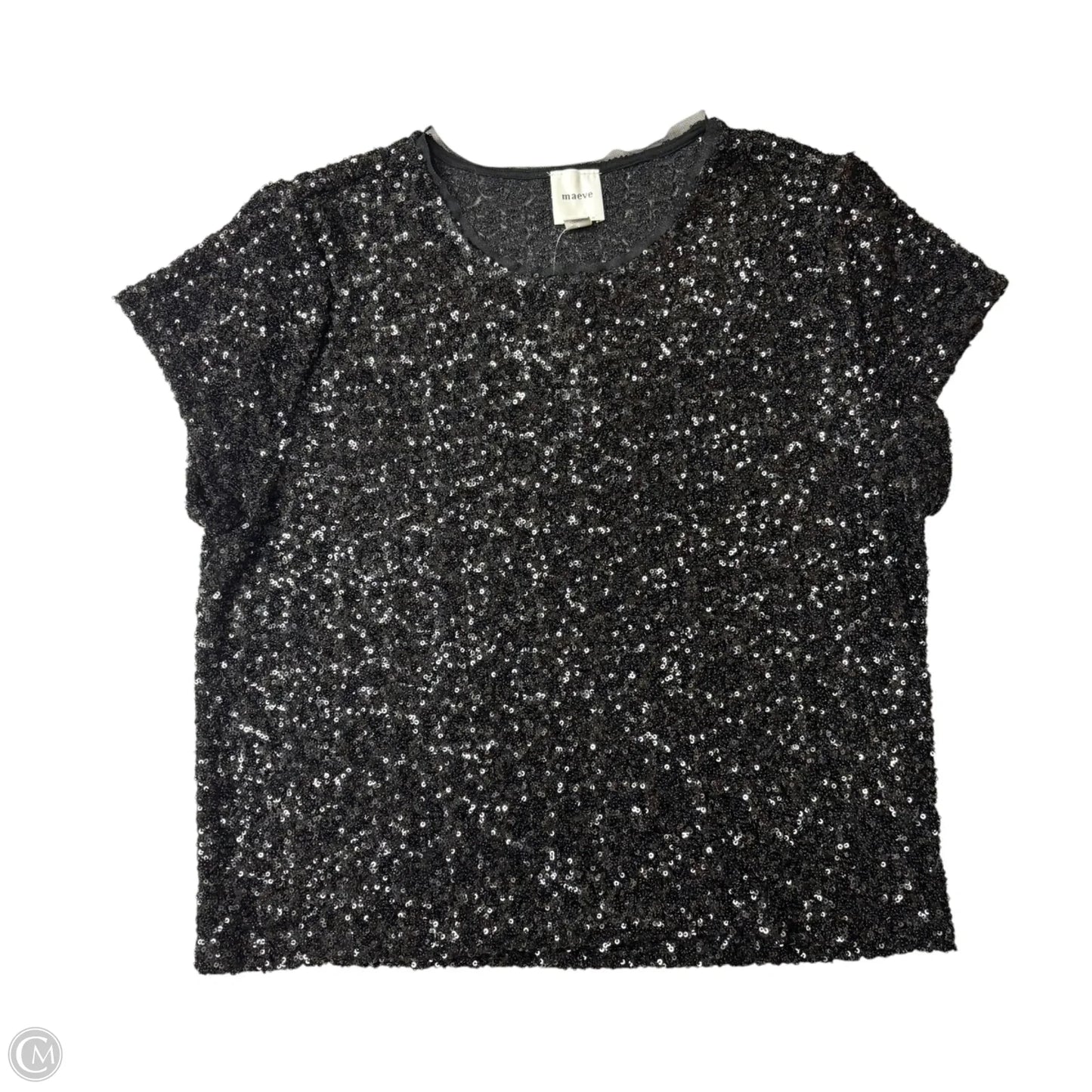 Top Short Sleeve By Maeve In Black, Size: Xl