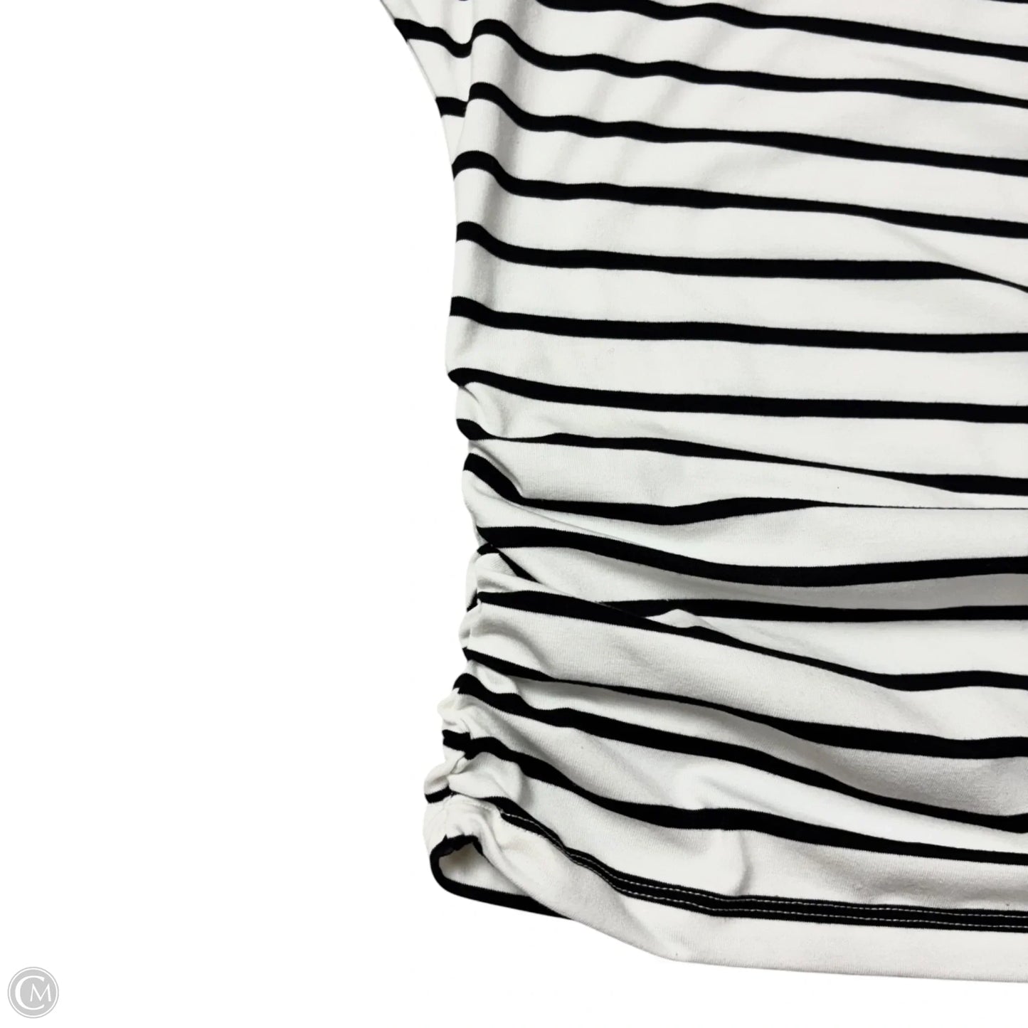 Top Short Sleeve By Maeve In Striped Pattern, Size: L
