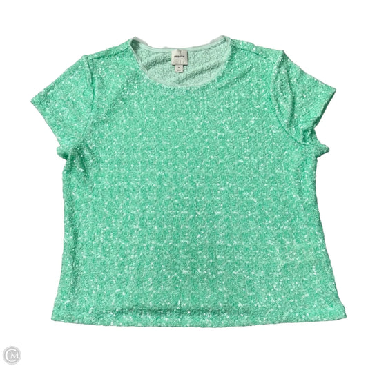 Top Short Sleeve By Maeve In Green, Size: Xl