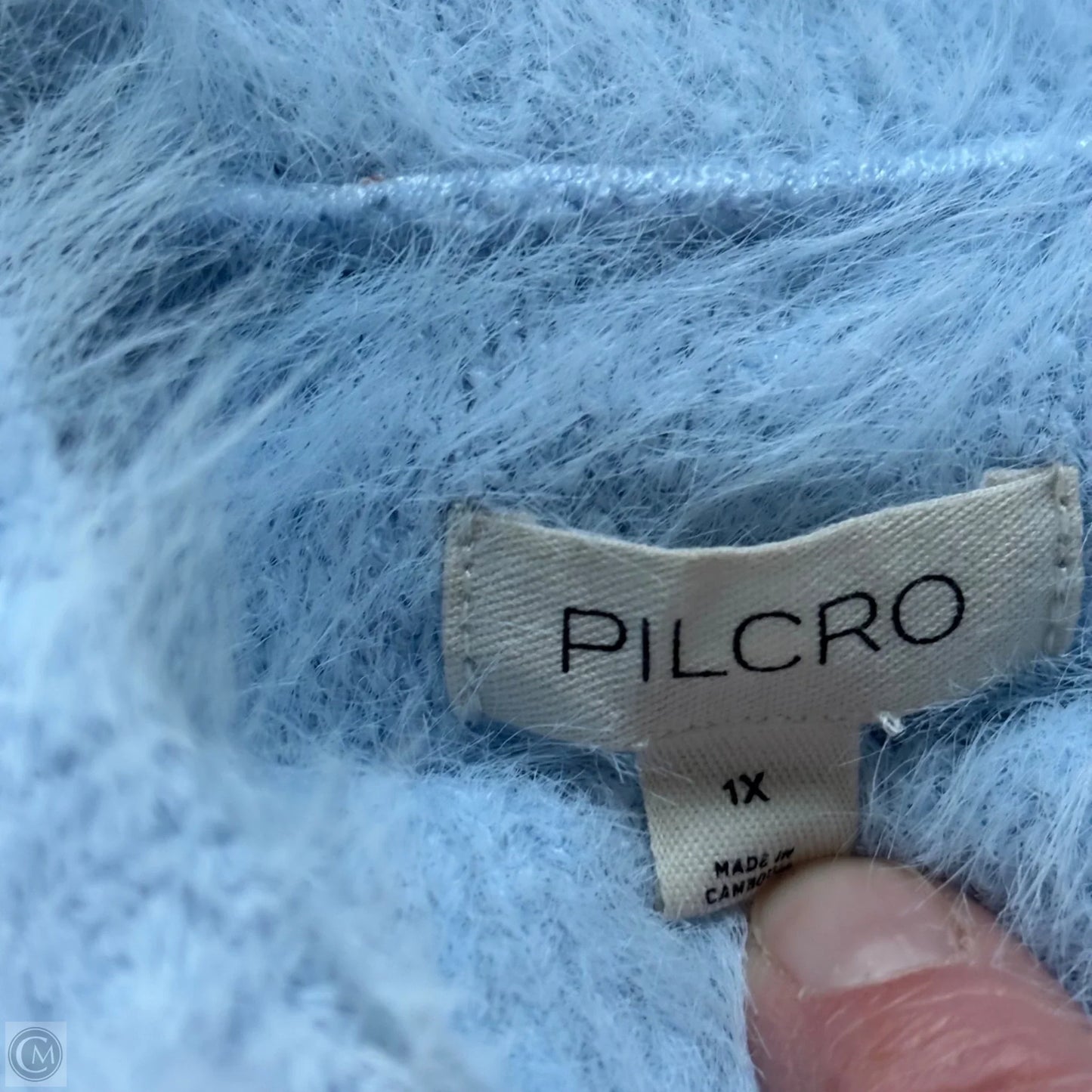 Sweater Short Sleeve By Pilcro In Blue, Size: 1x