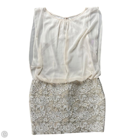 Dress Party Short By Aidan Mattox In Cream, Size: M