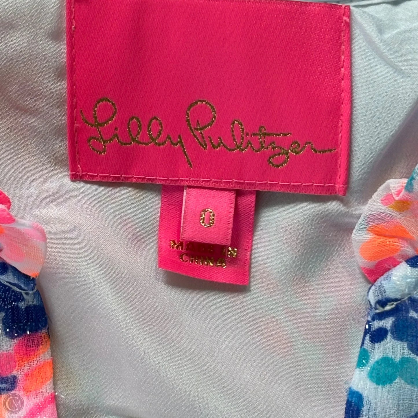 Dress Designer By Lilly Pulitzer In Blue & Pink, Size: Xs