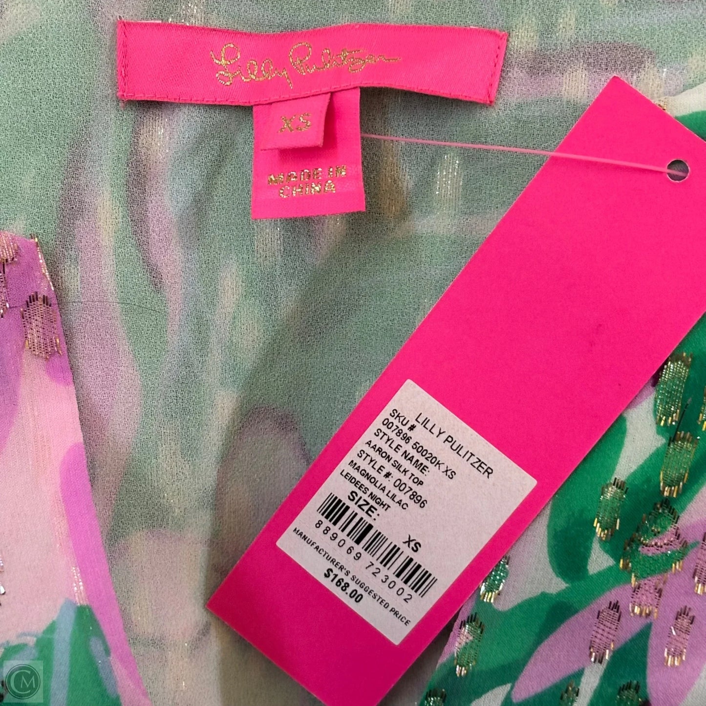 Top Long Sleeve Designer By Lilly Pulitzer In Floral Print, Size: Xs
