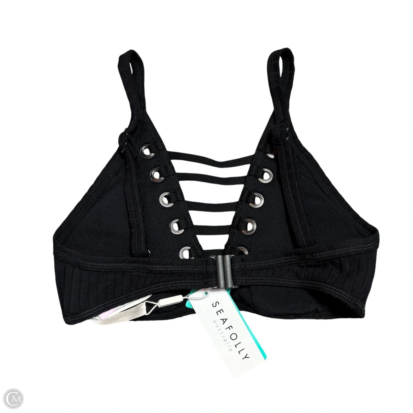 Swimsuit Top By Seafolly In Black, Size: M