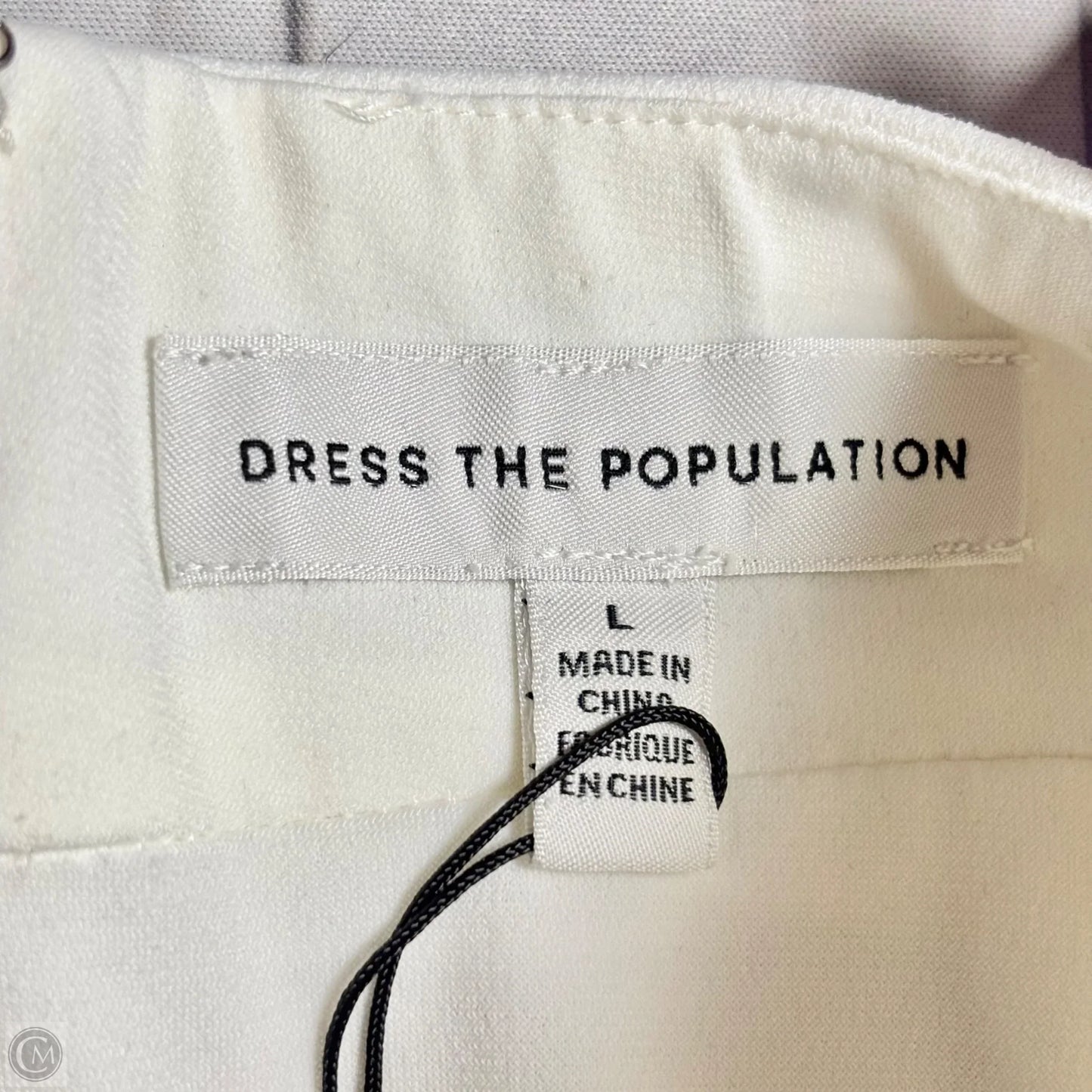 Dress Party Long By Dress The Population In White, Size: L